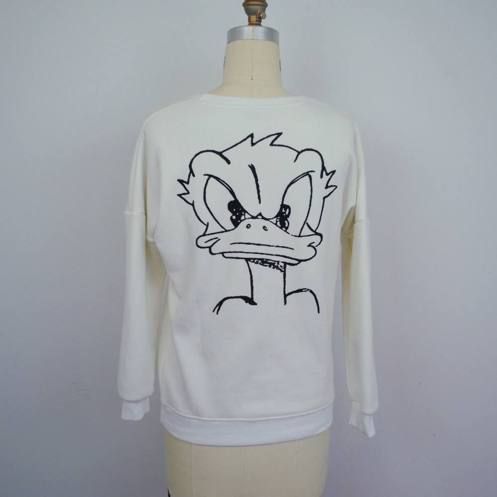 ❤️3/$29 Donald Duck Fleece Fuzzy Lined Sweatshirt